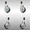 Service Caster 5 Inch 316SS Thermoplastic Rubber Swivel 1-5/8 Inch Stem Caster Brake SCC, 2PK SCC-SS316EX20S514-TPRB-2-TLB-2-158 - alternate 5